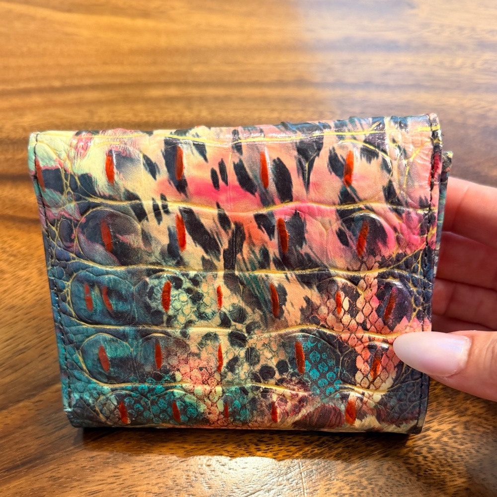 BRAHMIN Veronica SHAPESHIFTER Melbourne Genuine Leather Trifold Wallet NWOT - Picture 6 of 17